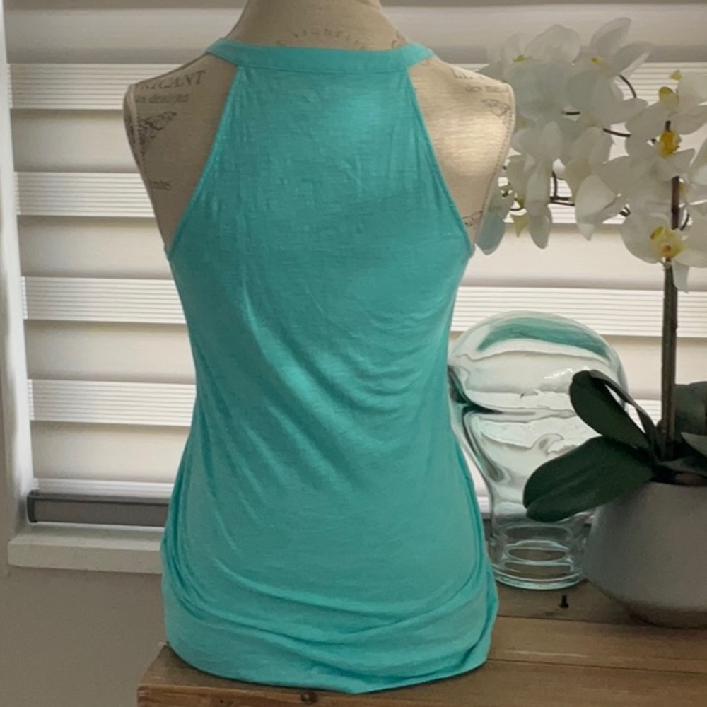 Lilly Pulitzer Turquoise Ruffle Halter Top - Picture 4 of 6